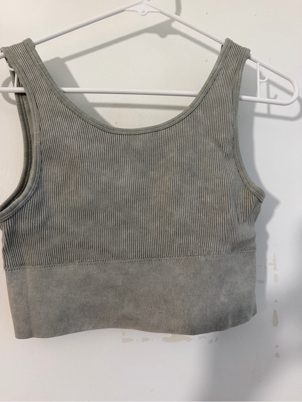 Ribbed Scoop Crop Top